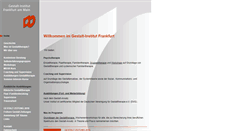 Desktop Screenshot of gestalt-institut-frankfurt.de